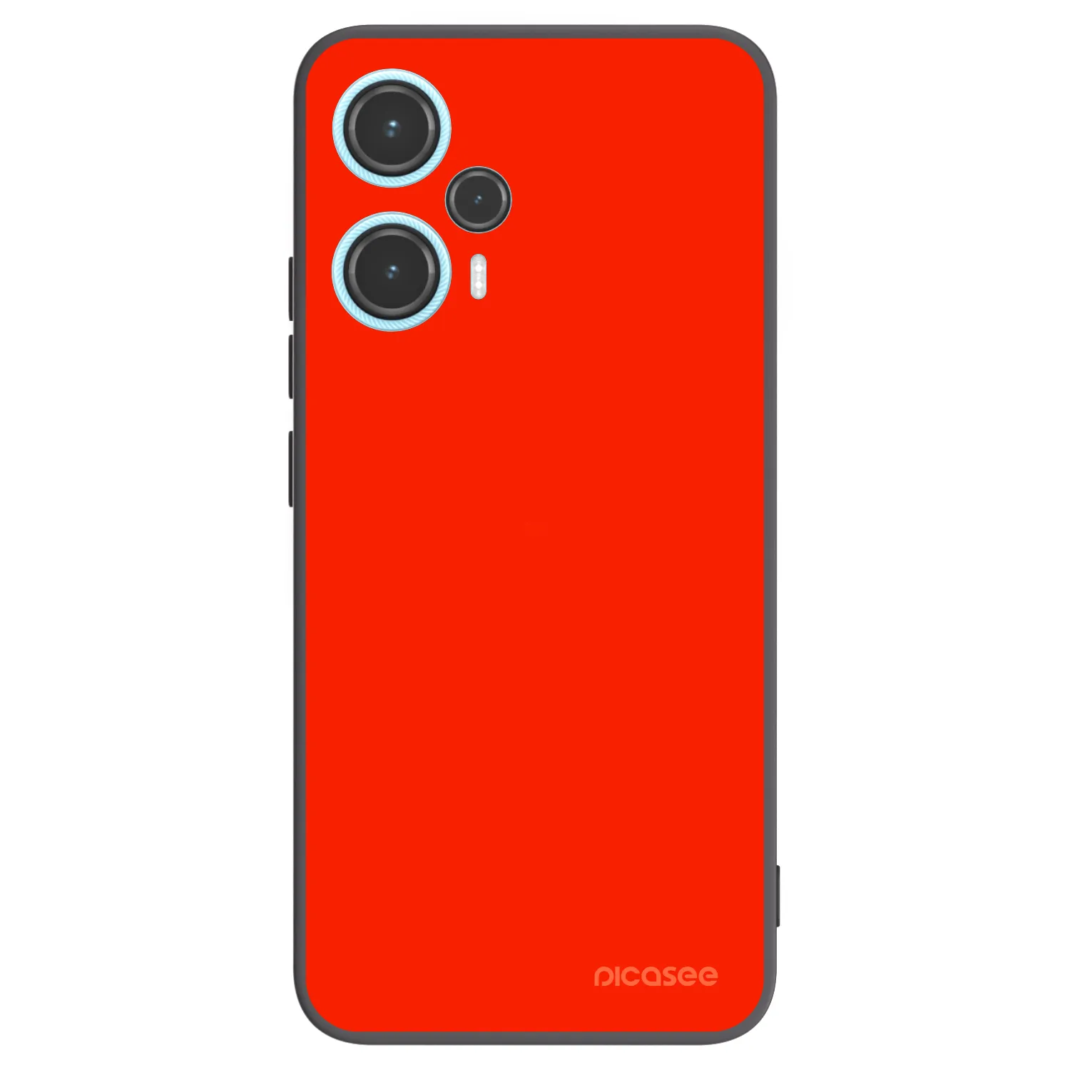 Picasee crna silikonska maskica za Xiaomi Poco F5 - Maranello Red