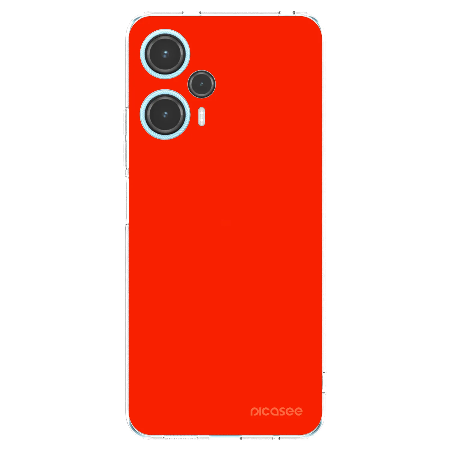 Picasee silikonska prozirna maskica za Xiaomi Poco F5 - Maranello Red