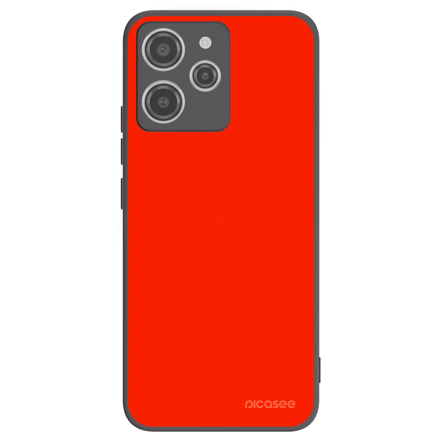 Picasee crna silikonska maskica za Xiaomi Redmi 12 4G - Maranello Red