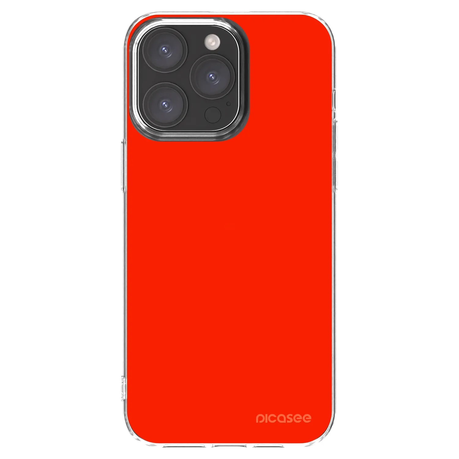 Picasee silikonska prozirna maskica za Apple iPhone 15 Pro Max - Maranello Red