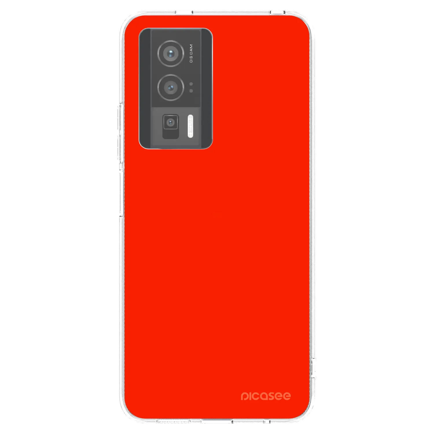 Picasee silikonska prozirna maskica za Xiaomi Poco F5 Pro 5G - Maranello Red