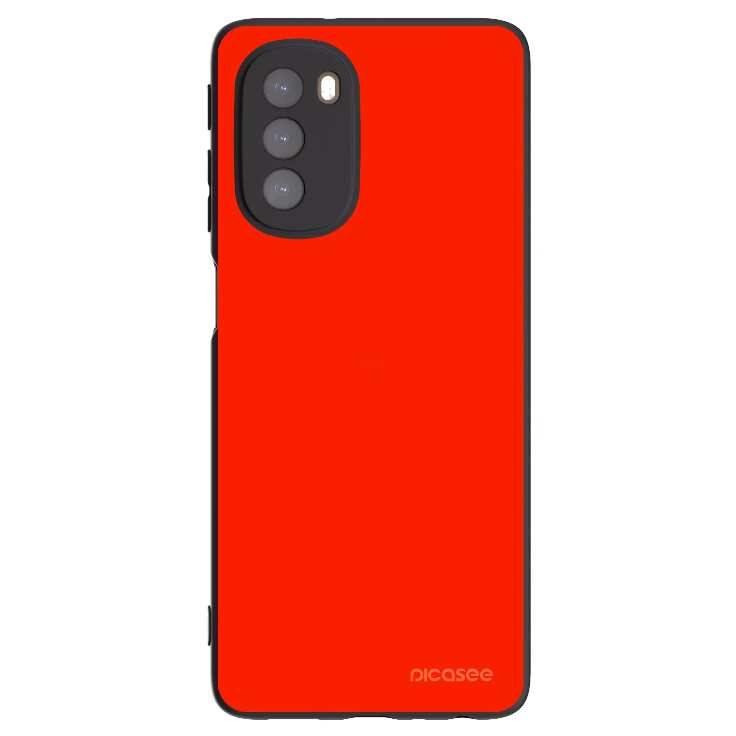 Picasee crna silikonska maskica za Motorola Moto G51 - Maranello Red