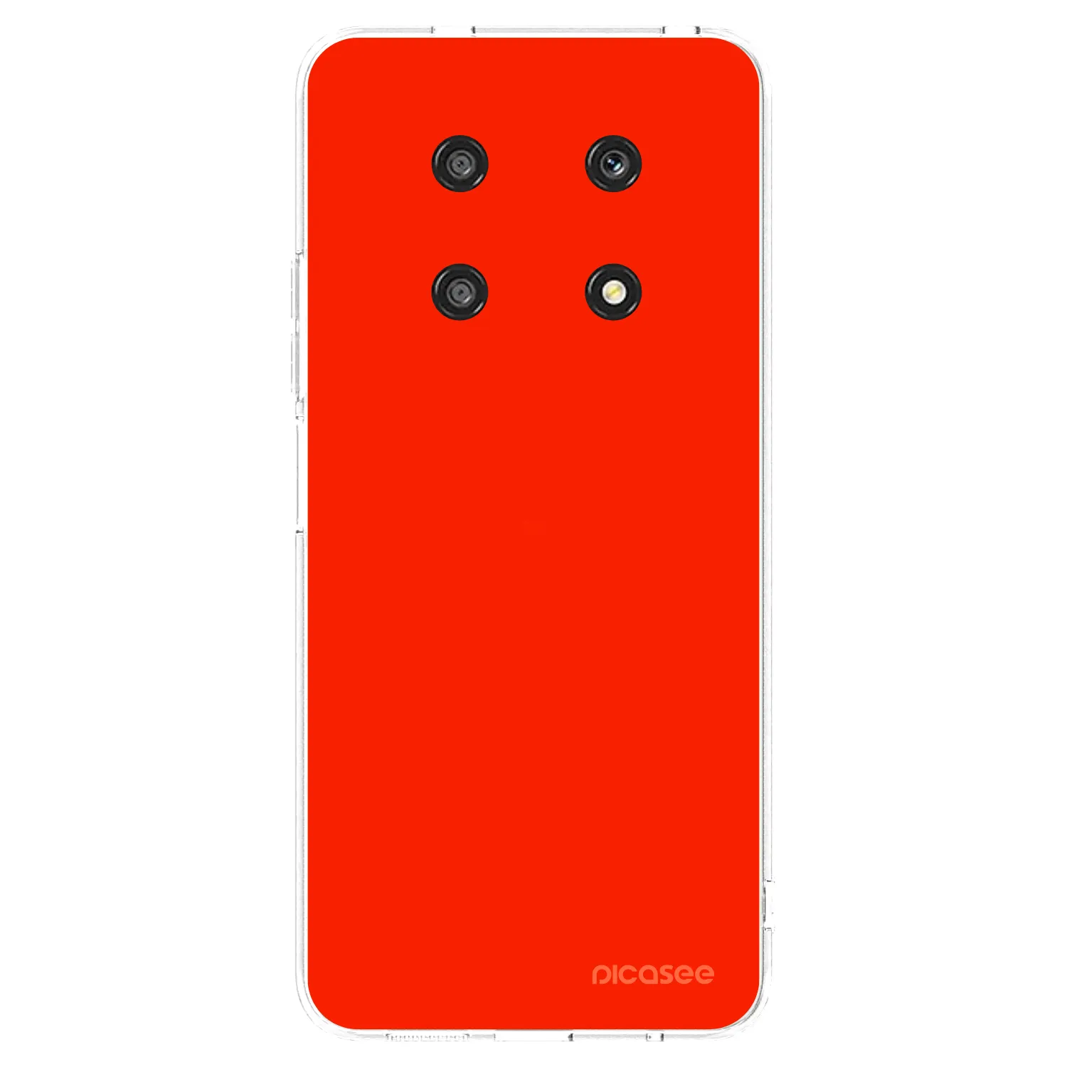 Picasee silikonska prozirna maskica za Honor Magic4 Lite 5G - Maranello Red