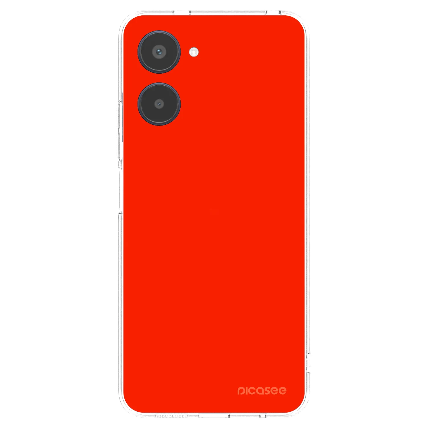 Picasee silikonska prozirna maskica za Realme 10 4G - Maranello Red
