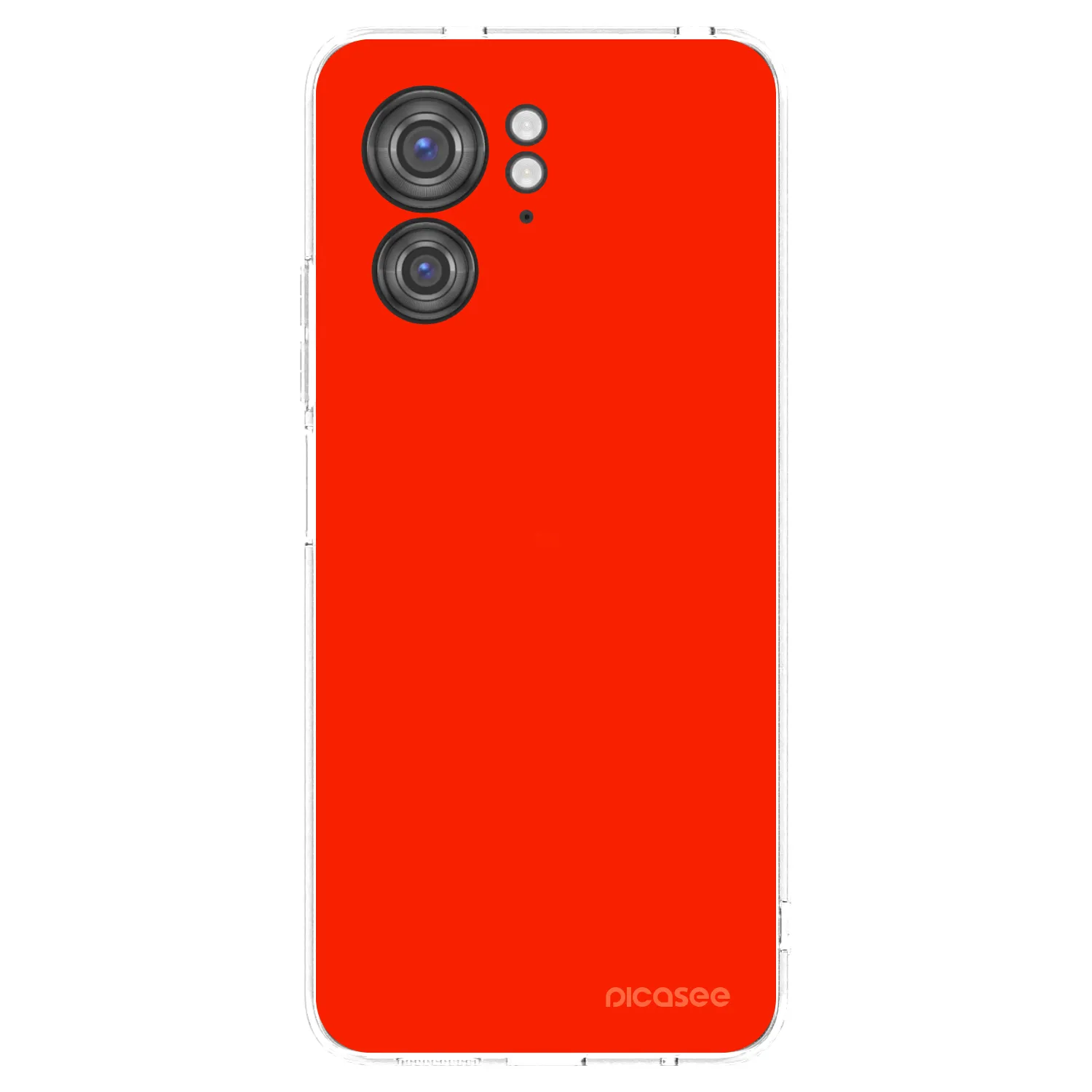 Picasee silikonska prozirna maskica za Motorola Edge 40 - Maranello Red