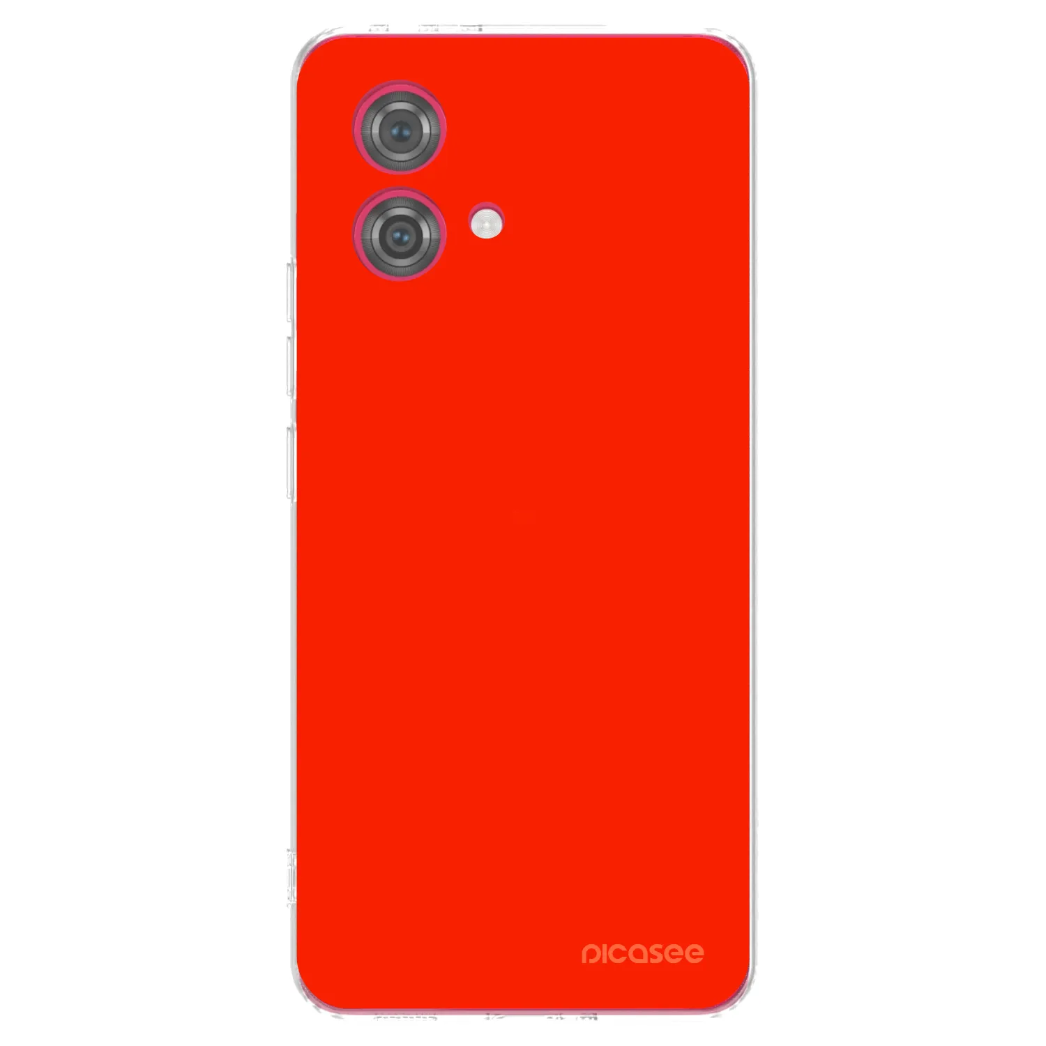 Picasee silikonska prozirna maskica za Motorola Moto G84 5G - Maranello Red