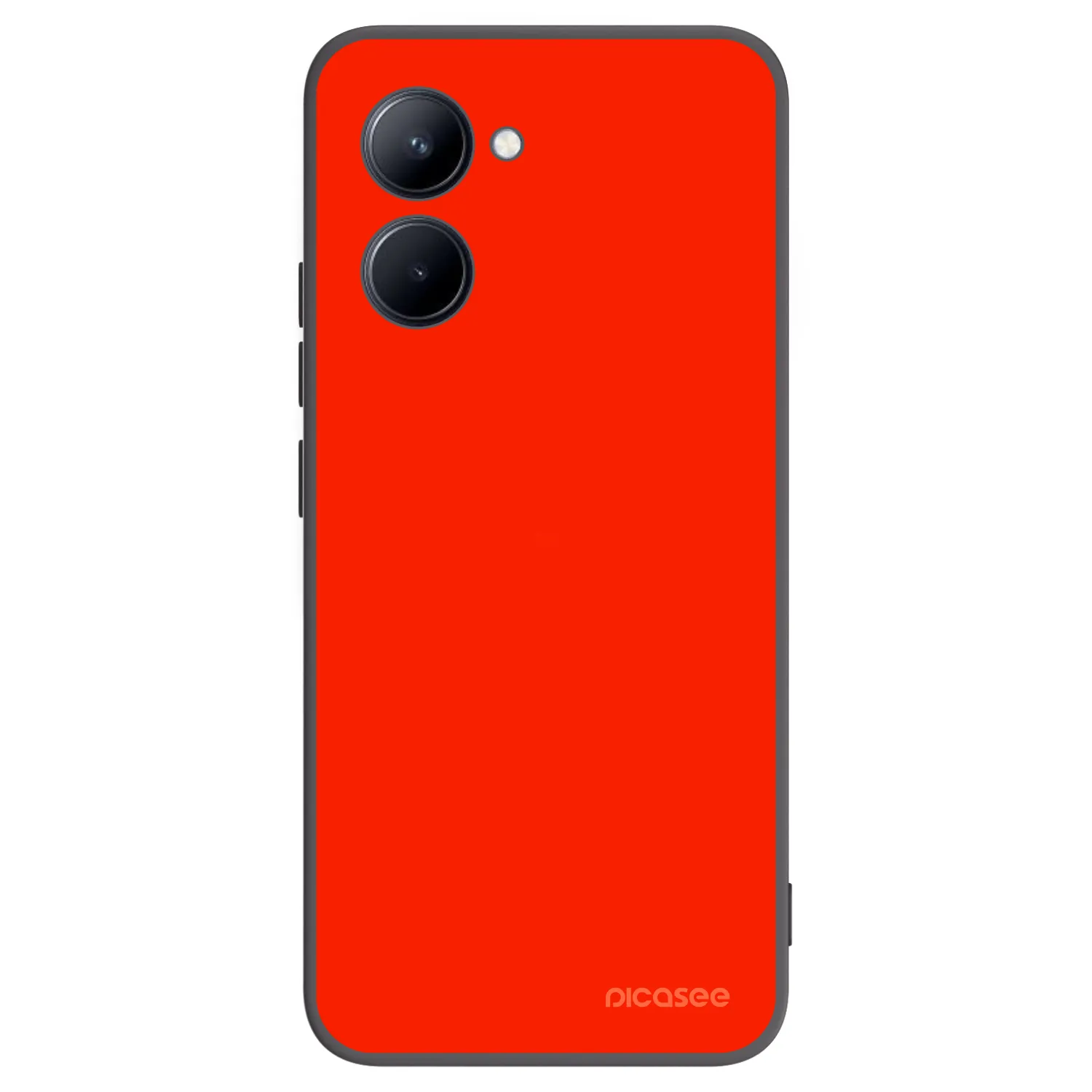 Picasee crna silikonska maskica za Realme C33 (2023) - Maranello Red