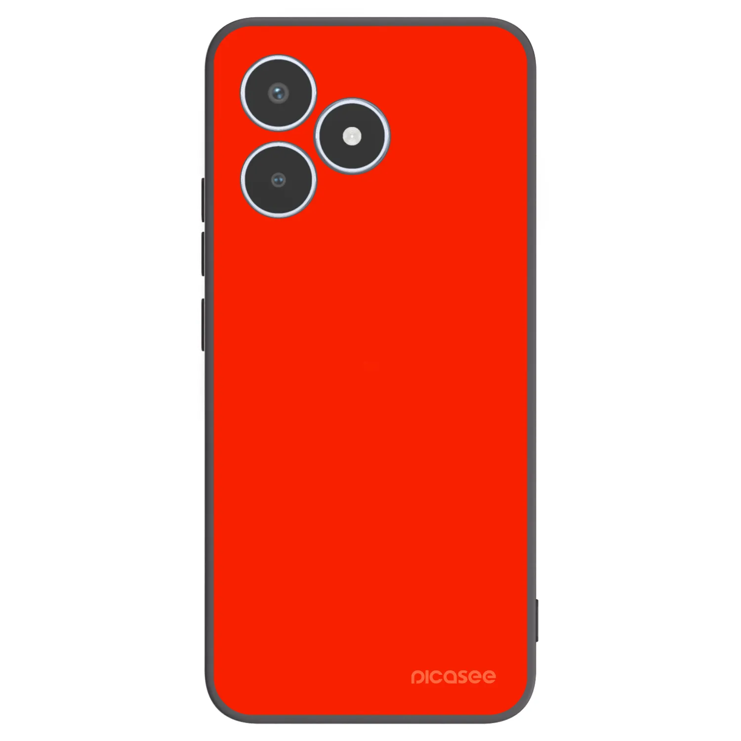 Picasee crna silikonska maskica za Realme C53 - Maranello Red