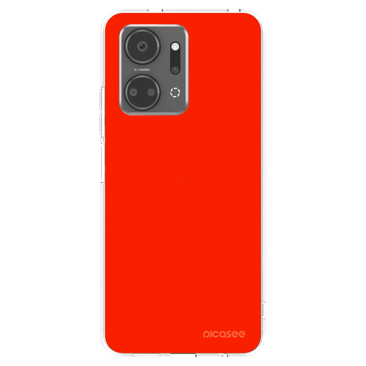 Picasee silikonska prozirna maskica za Honor X7a - Maranello Red