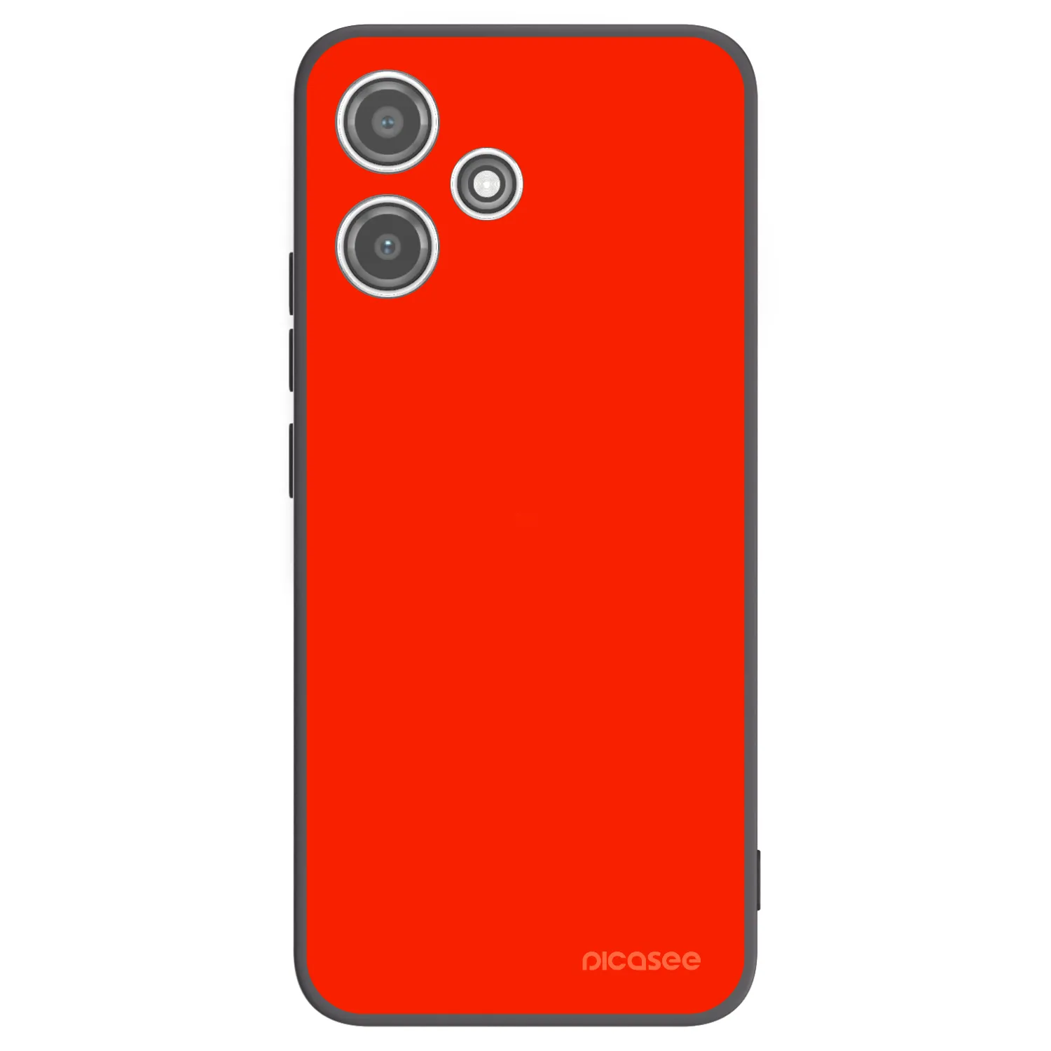 Picasee crna silikonska maskica za Xiaomi Redmi 12 5G - Maranello Red