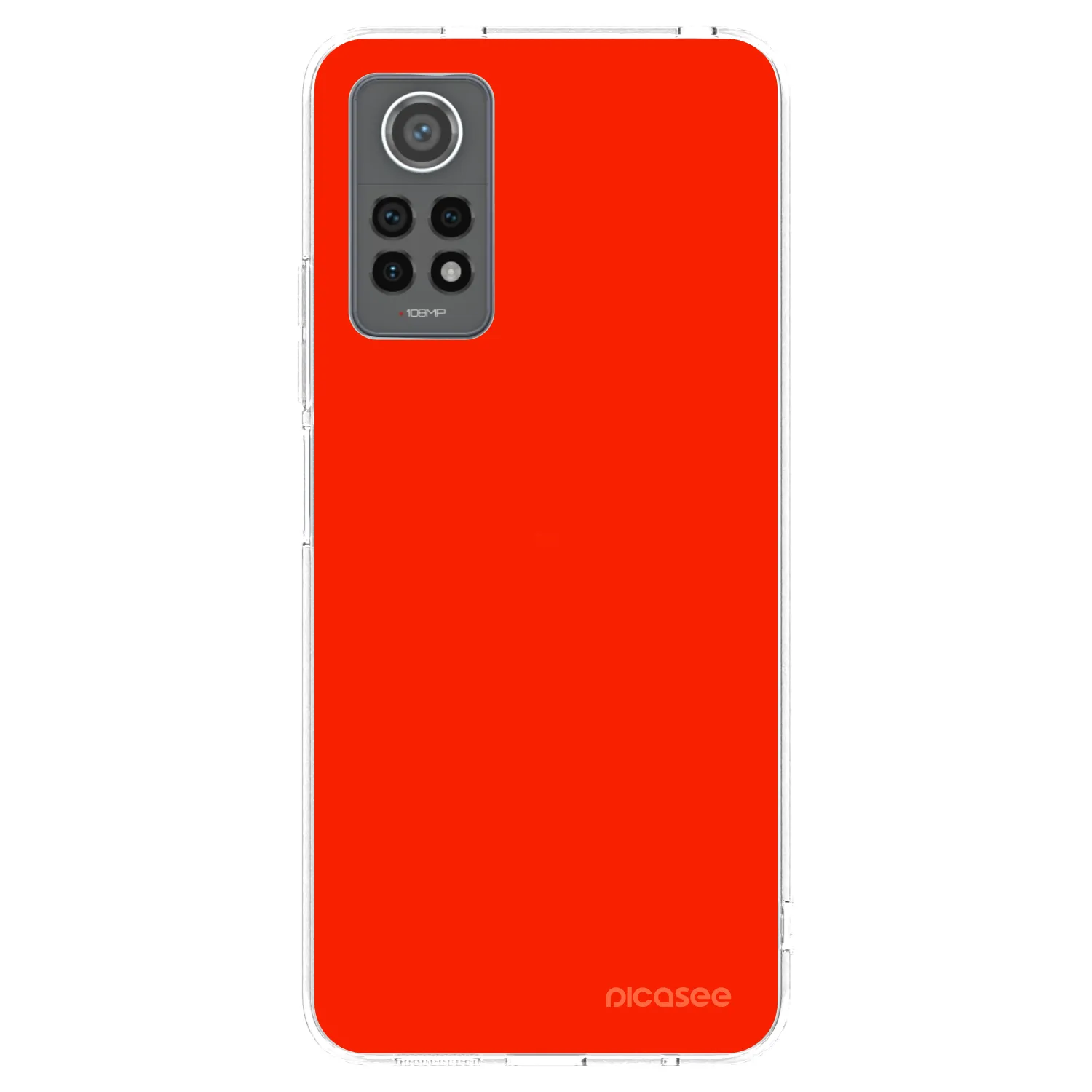 Picasee silikonska prozirna maskica za Xiaomi Redmi Note 12 Pro 4G - Maranello Red