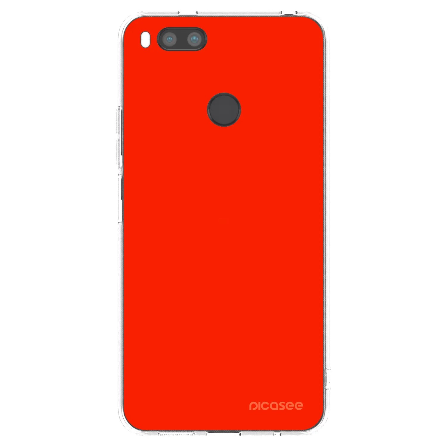 Picasee silikonska prozirna maskica za Xiaomi Mi A1 Global - Maranello Red