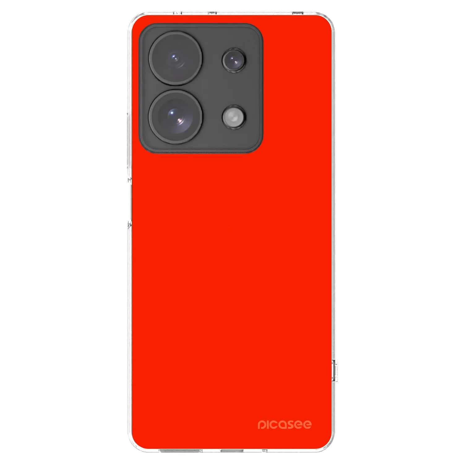 Picasee silikonska prozirna maskica za Xiaomi Redmi Note 13 Pro 4G - Maranello Red