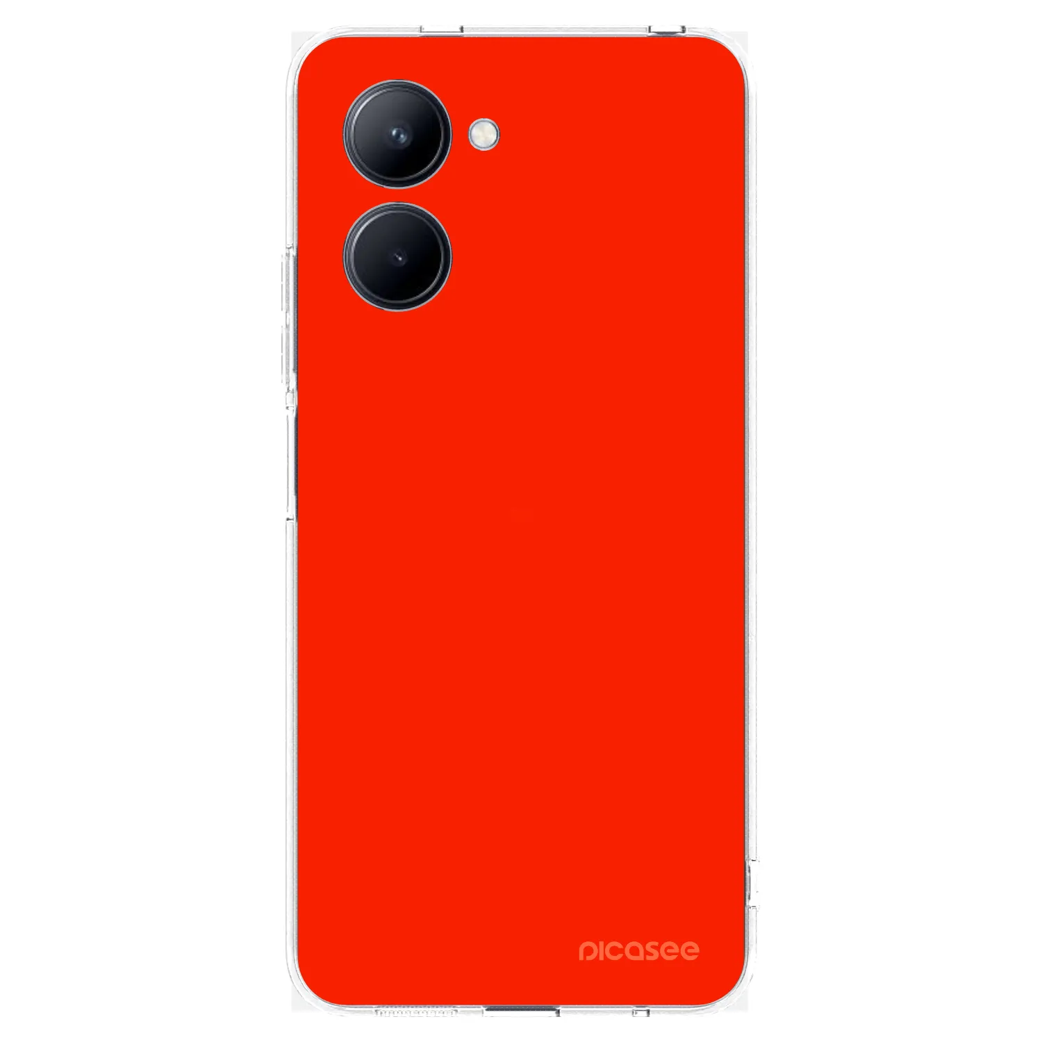 Picasee silikonska prozirna maskica za Realme C33 (2023) - Maranello Red