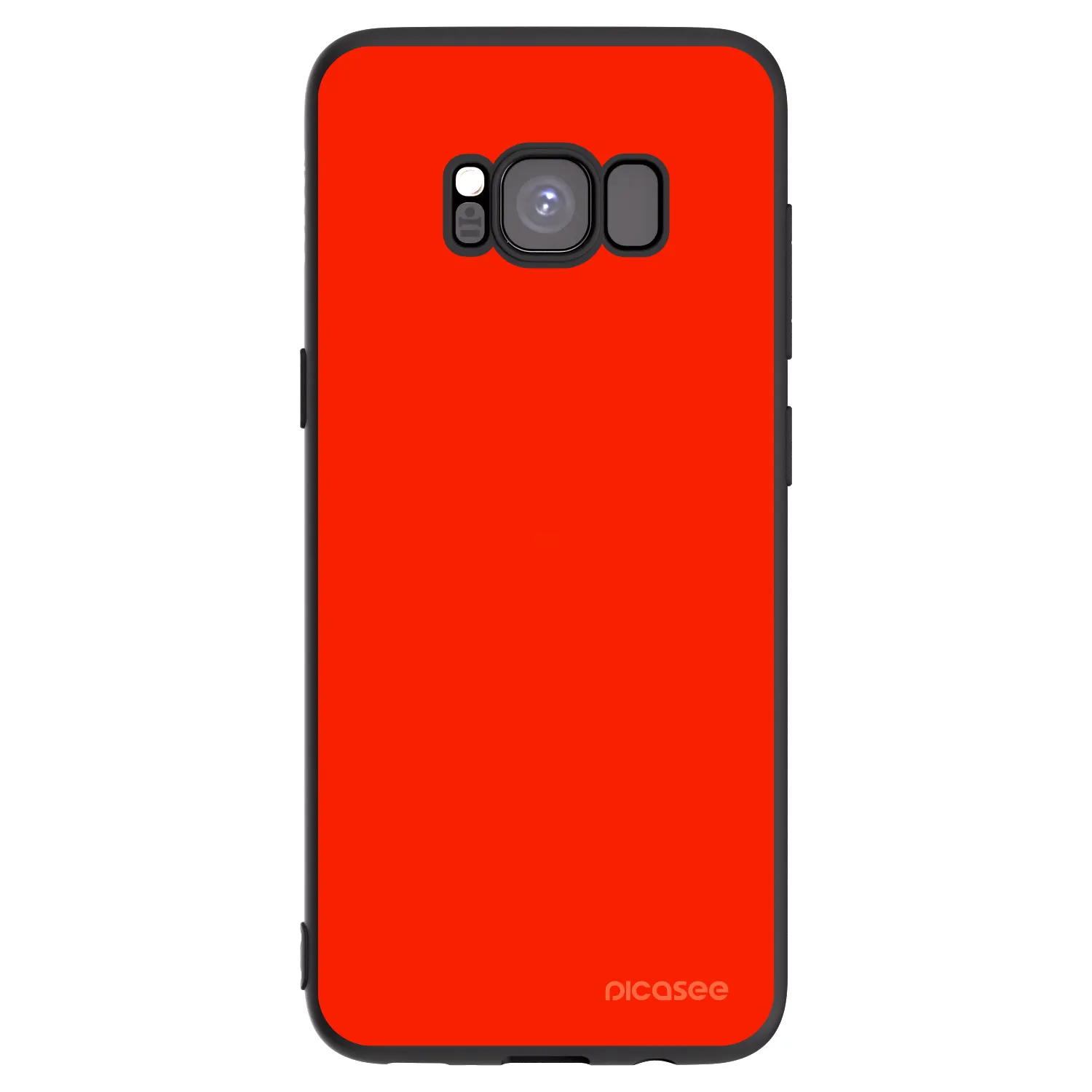 Picasee crna silikonska maskica za Samsung Galaxy S8 G950F - Maranello Red