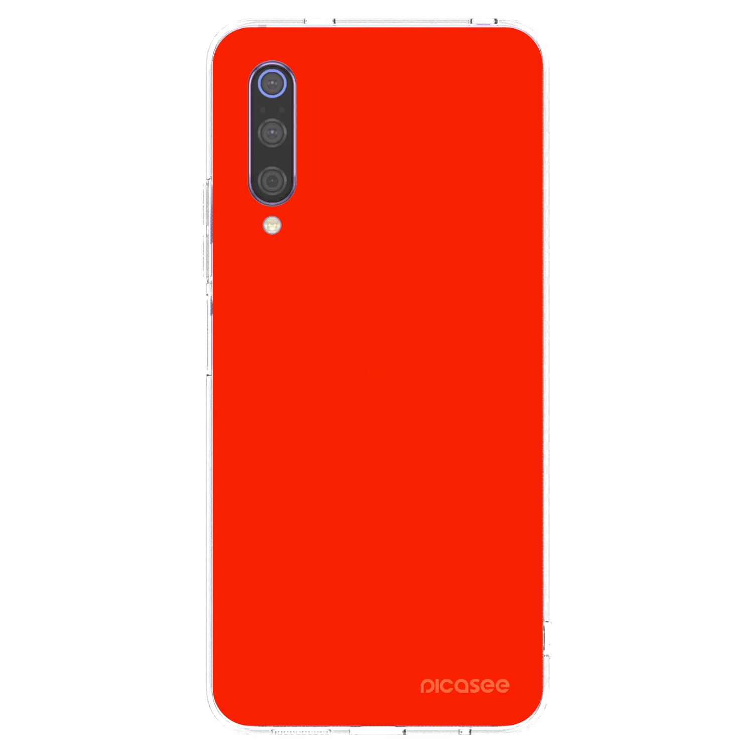 Picasee silikonska prozirna maskica za Xiaomi Mi 9 - Maranello Red