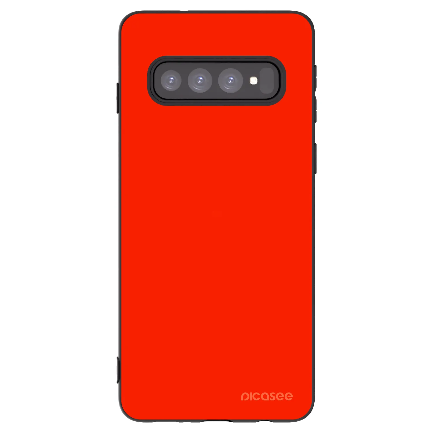 Picasee crna silikonska maskica za Samsung Galaxy S10 G973 - Maranello Red