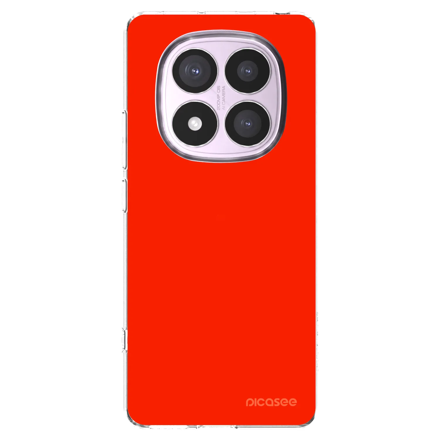 Picasee silikonska prozirna maskica za Xiaomi Redmi Note 14 Pro 5G - Maranello Red
