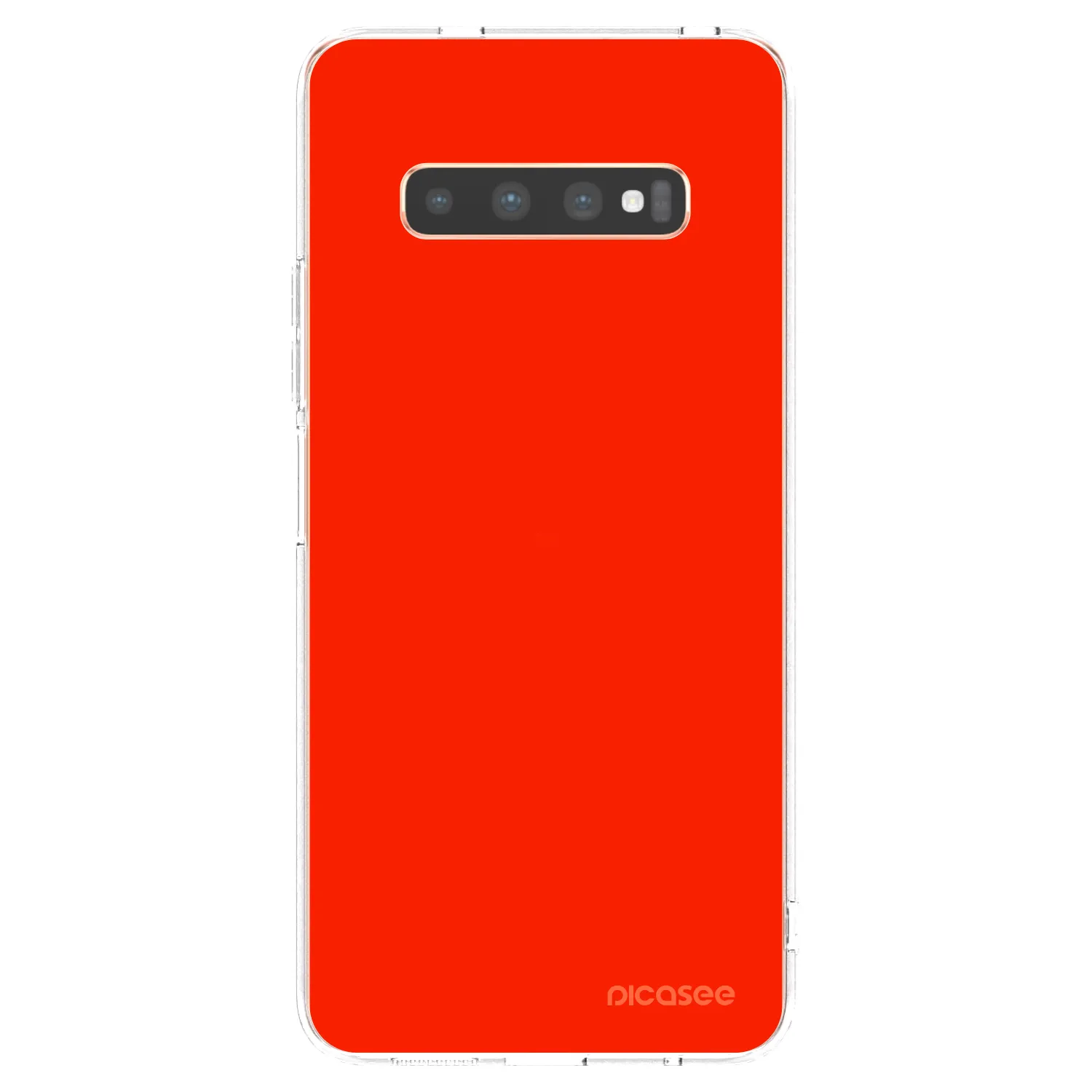 Picasee silikonska prozirna maskica za Samsung Galaxy S10 Plus G975 - Maranello Red