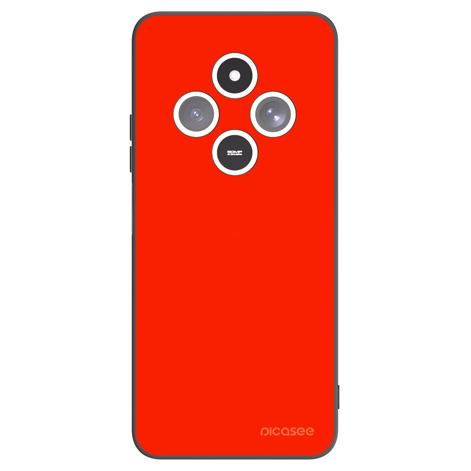 Picasee crna silikonska maskica za Xiaomi Redmi 14C - Maranello Red