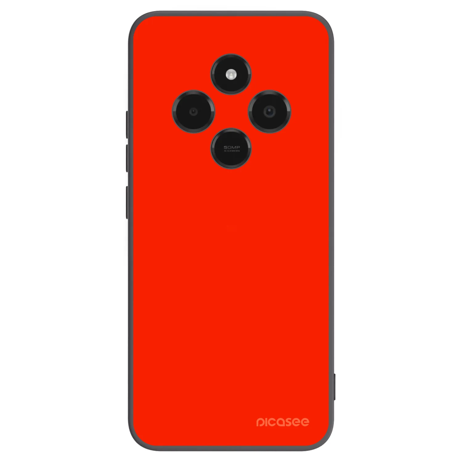 Picasee crna silikonska maskica za Xiaomi Poco C75 - Maranello Red