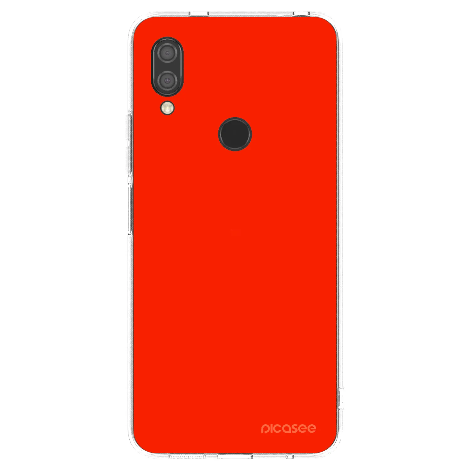 Picasee silikonska prozirna maskica za Xiaomi Redmi 7 - Maranello Red