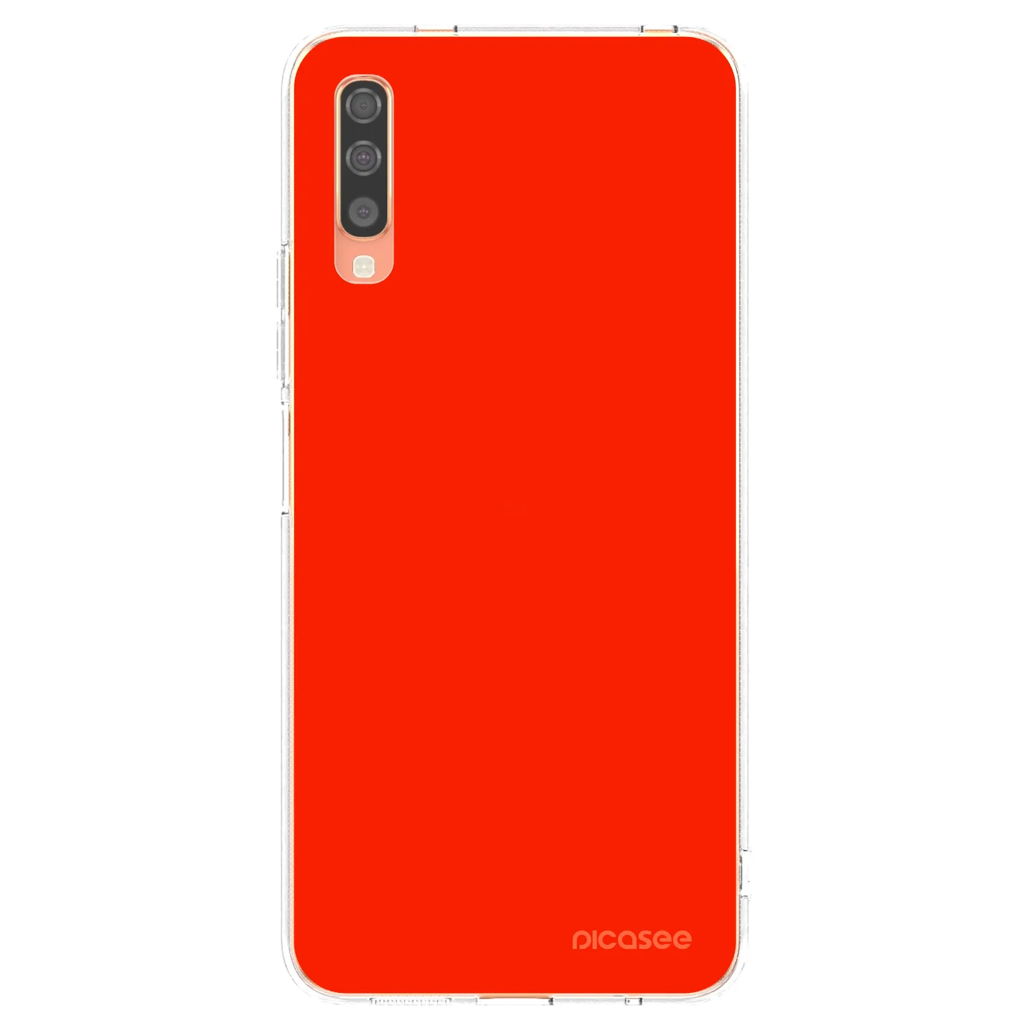 Picasee silikonska prozirna maskica za Samsung Galaxy A70 A705F - Maranello Red