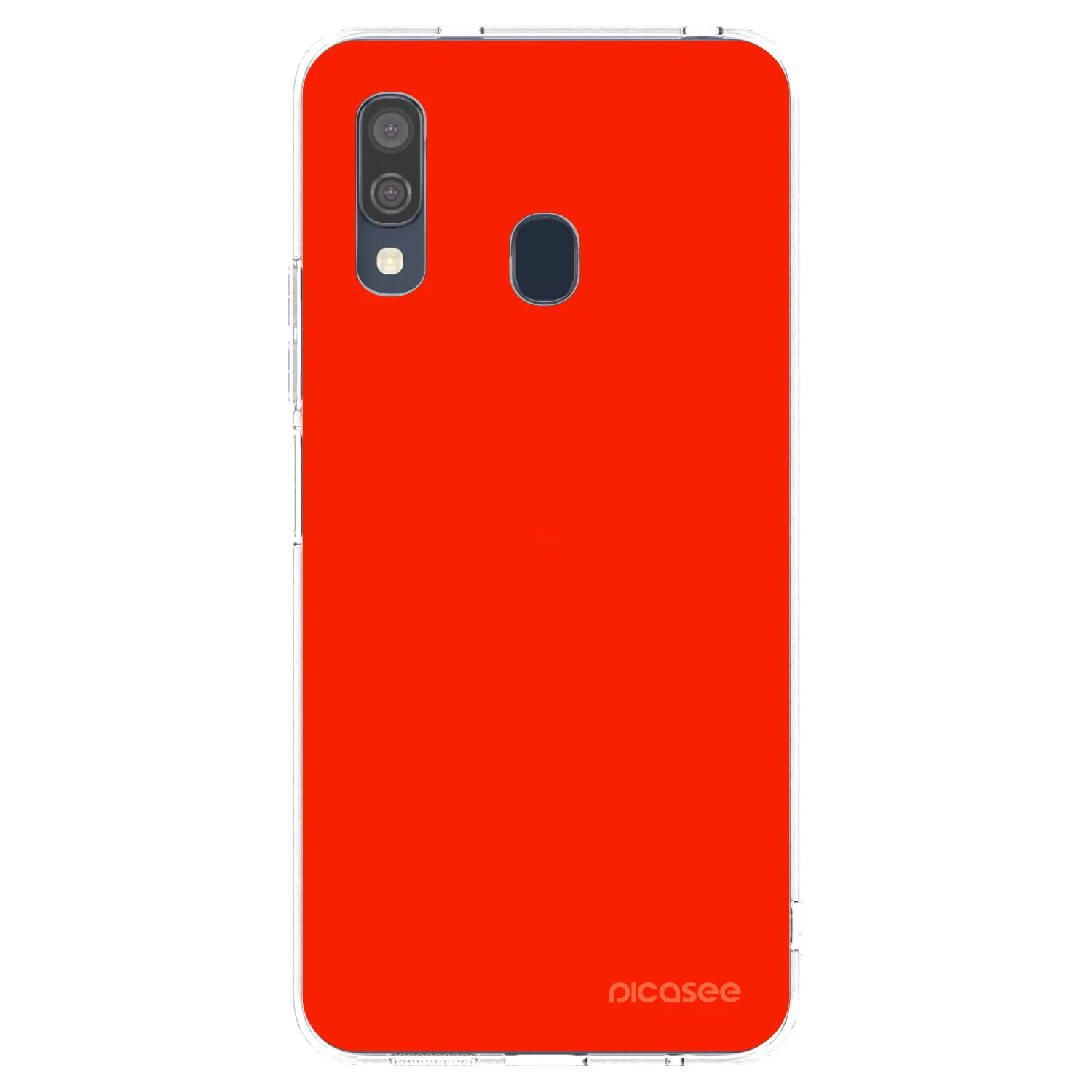 Picasee silikonska prozirna maskica za Samsung Galaxy A40 A405F - Maranello Red