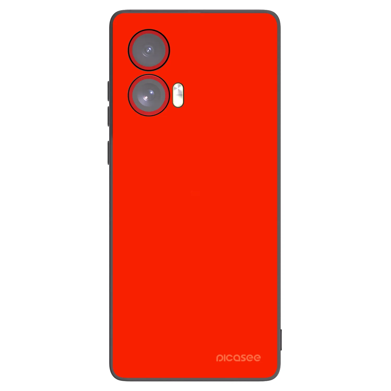Picasee crna silikonska maskica za Motorola Edge 50 Fusion - Maranello Red