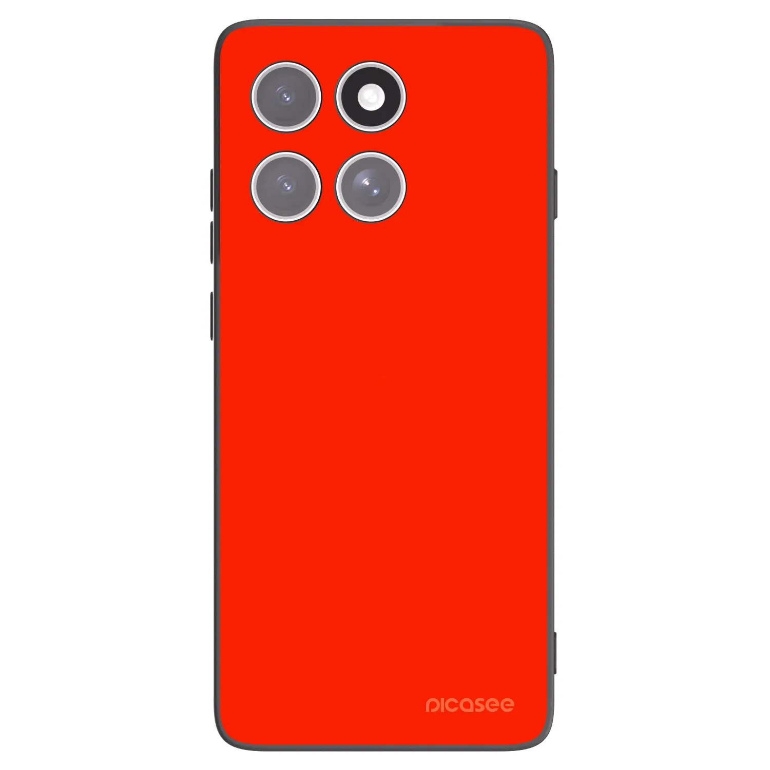 Picasee crna silikonska maskica za Motorola Edge 60 Fusion - Maranello Red