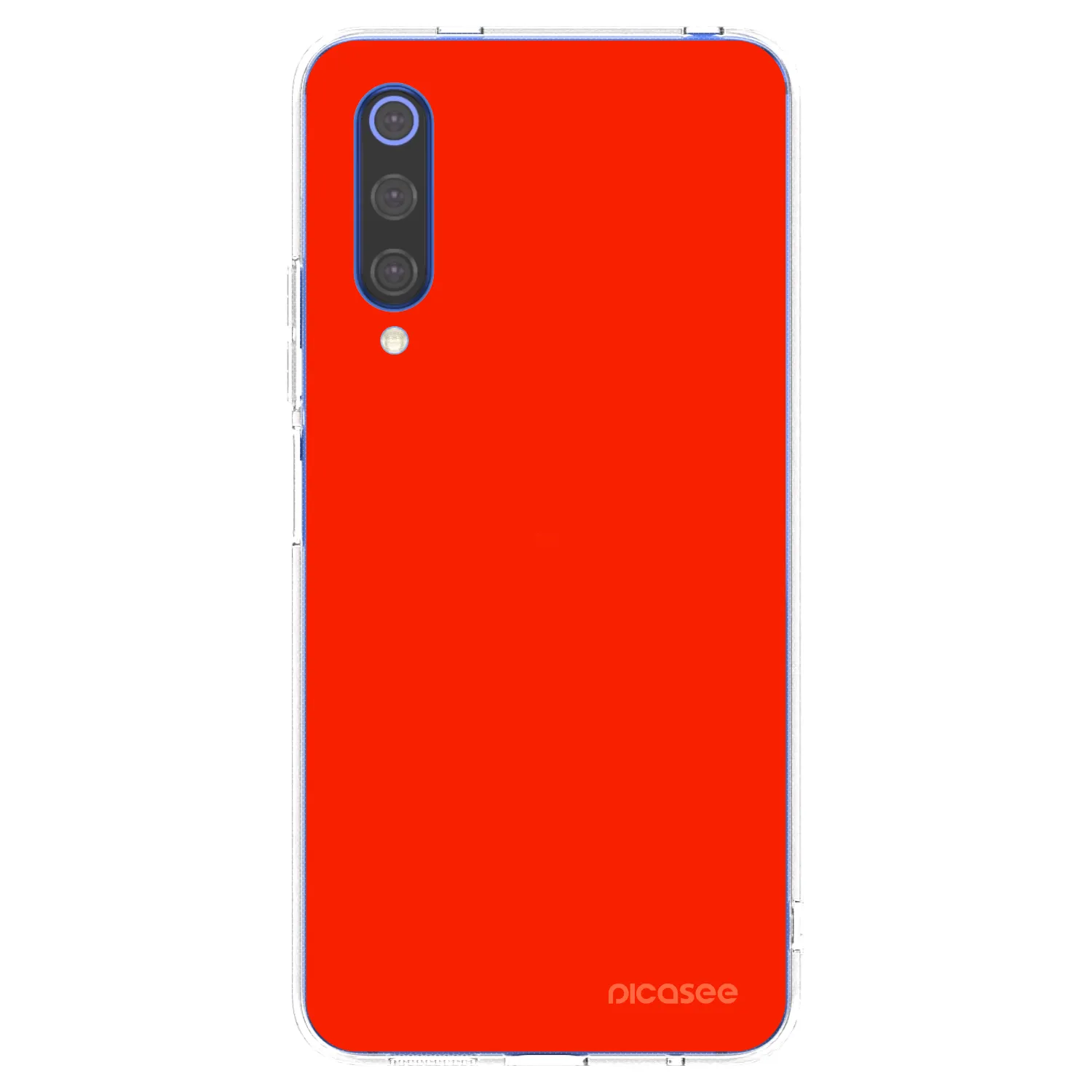 Picasee silikonska prozirna maskica za Xiaomi Mi 9 SE - Maranello Red
