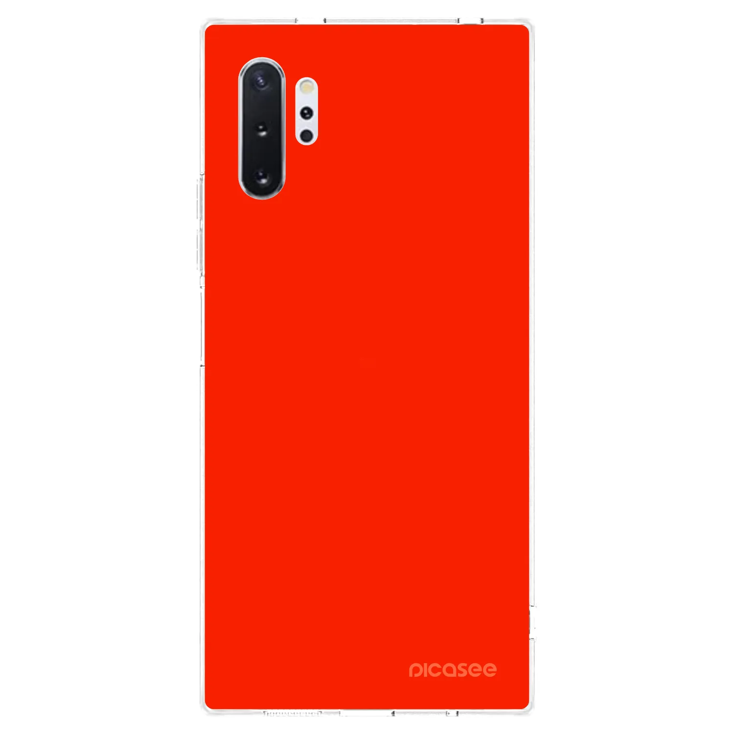 Picasee silikonska prozirna maskica za Samsung Galaxy Note 10+ N975F - Maranello Red