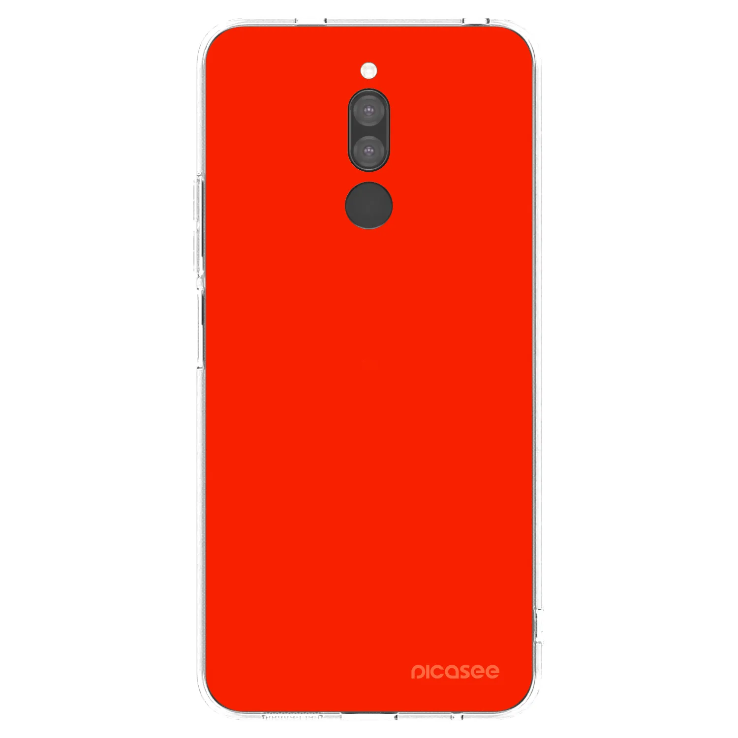 Picasee silikonska prozirna maskica za Xiaomi Redmi 8 - Maranello Red