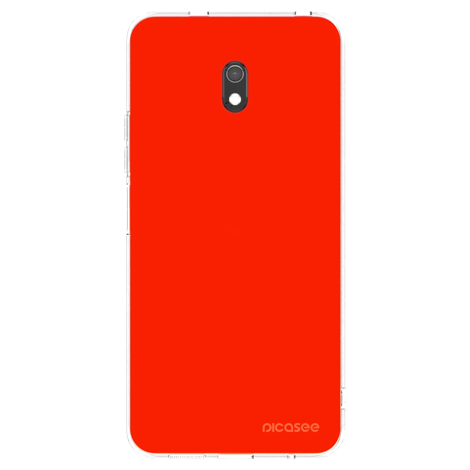 Picasee silikonska prozirna maskica za Xiaomi Redmi 8A - Maranello Red