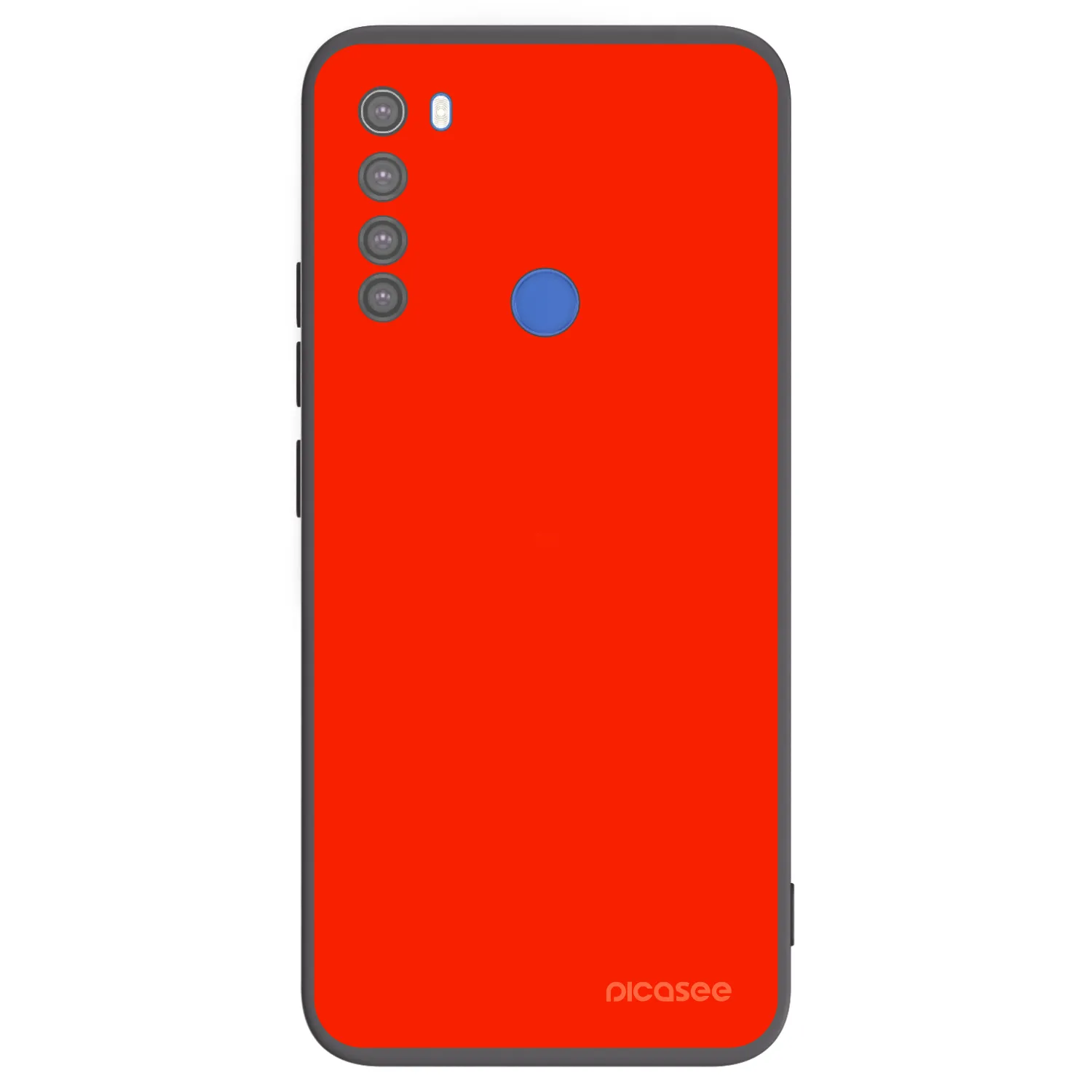 Picasee crna silikonska maskica za Xiaomi Redmi Note 8T - Maranello Red