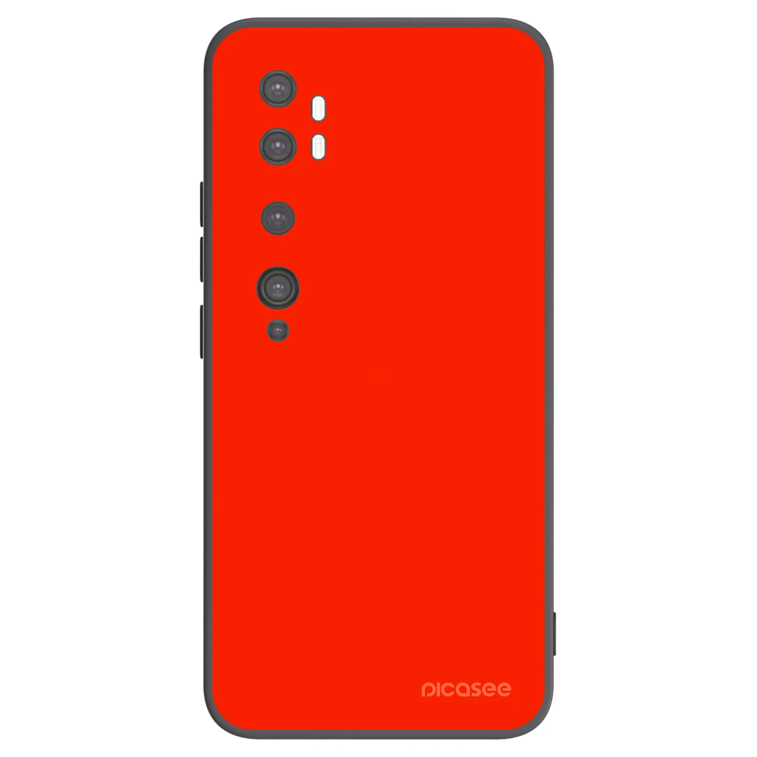 Picasee crna silikonska maskica za Xiaomi Mi Note 10 (Pro) - Maranello Red