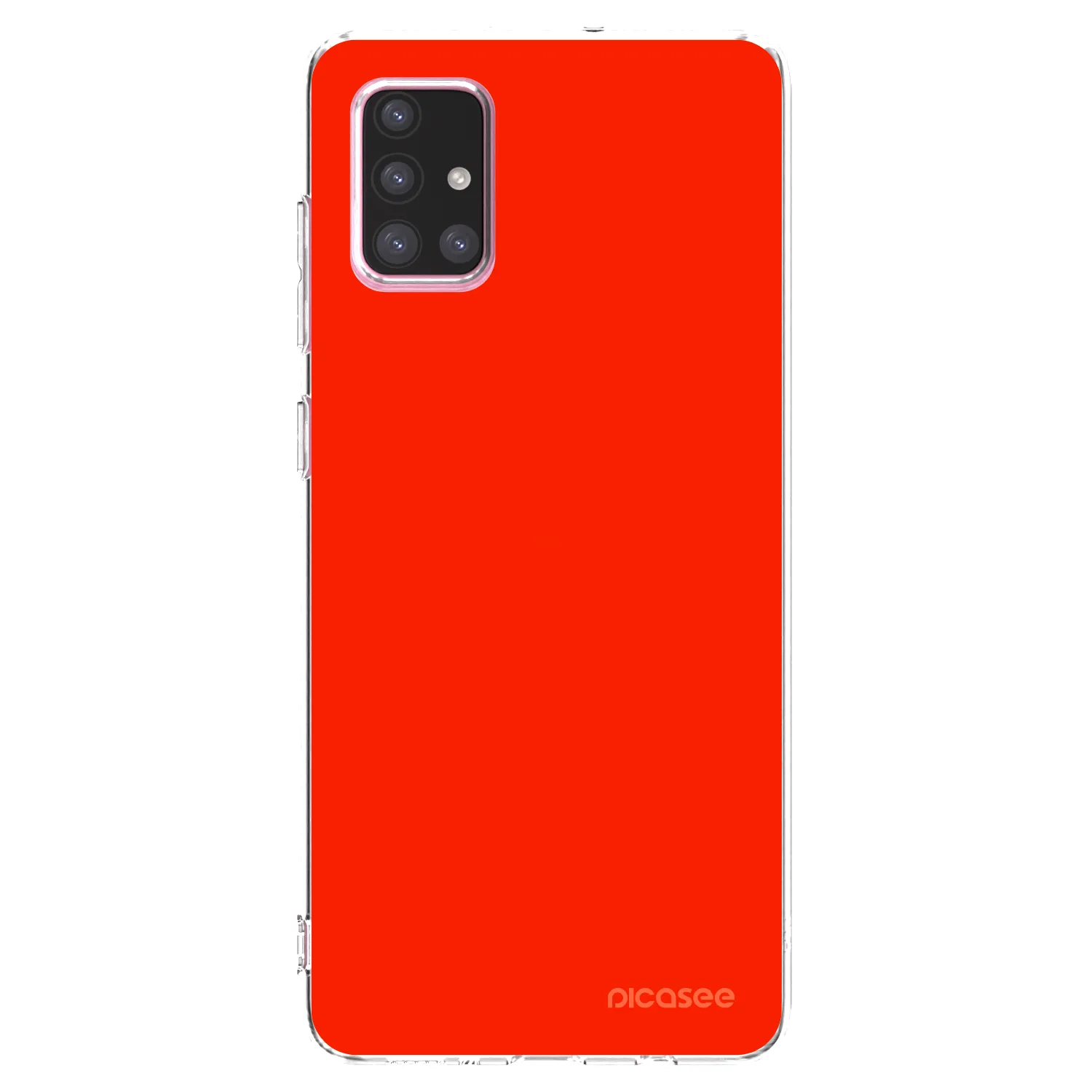 Picasee silikonska prozirna maskica za Samsung Galaxy A71 A715F - Maranello Red
