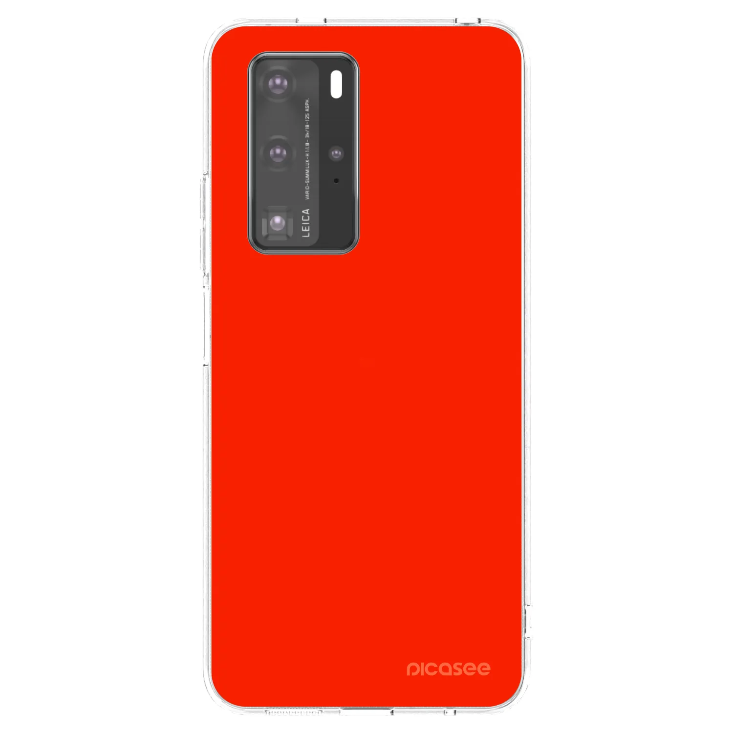 Picasee silikonska prozirna maskica za Huawei P40 Pro - Maranello Red
