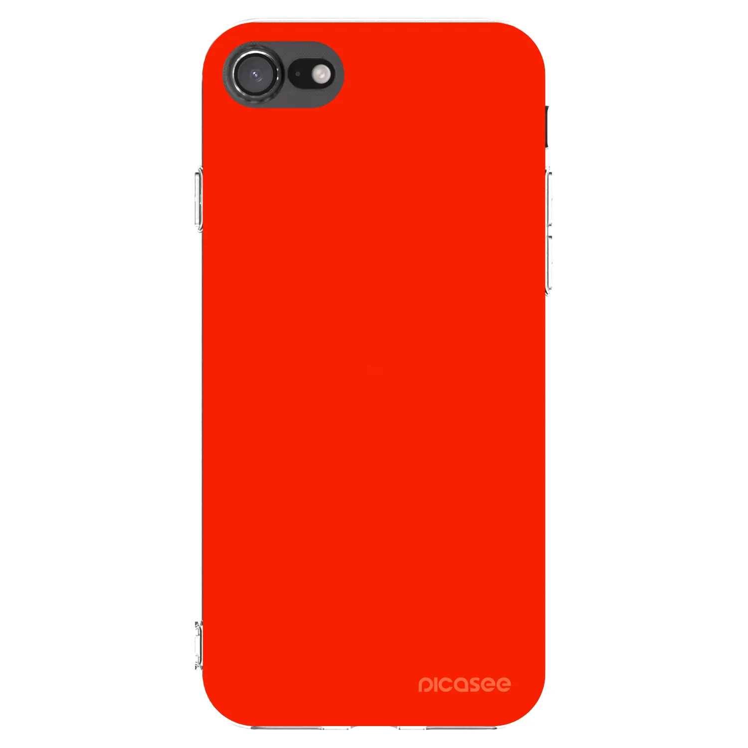Picasee silikonska prozirna maskica za Apple iPhone SE 2020 - Maranello Red