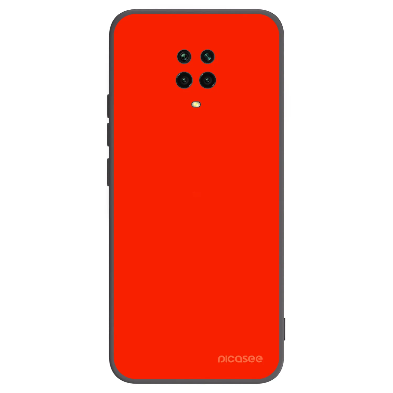 Picasee crna silikonska maskica za Xiaomi Redmi Note 9 Pro - Maranello Red