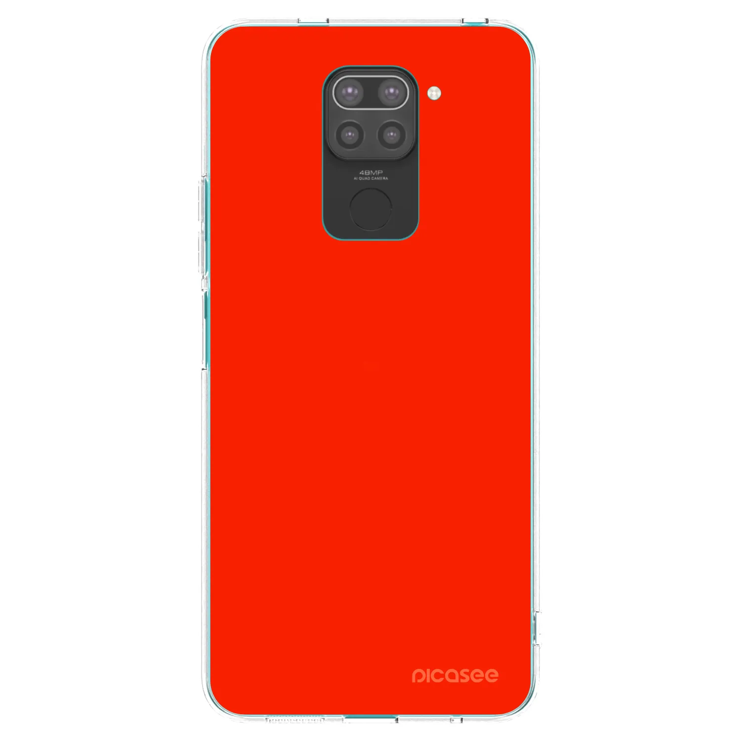 Picasee crna silikonska maskica za Xiaomi Redmi Note 9 - Maranello Red
