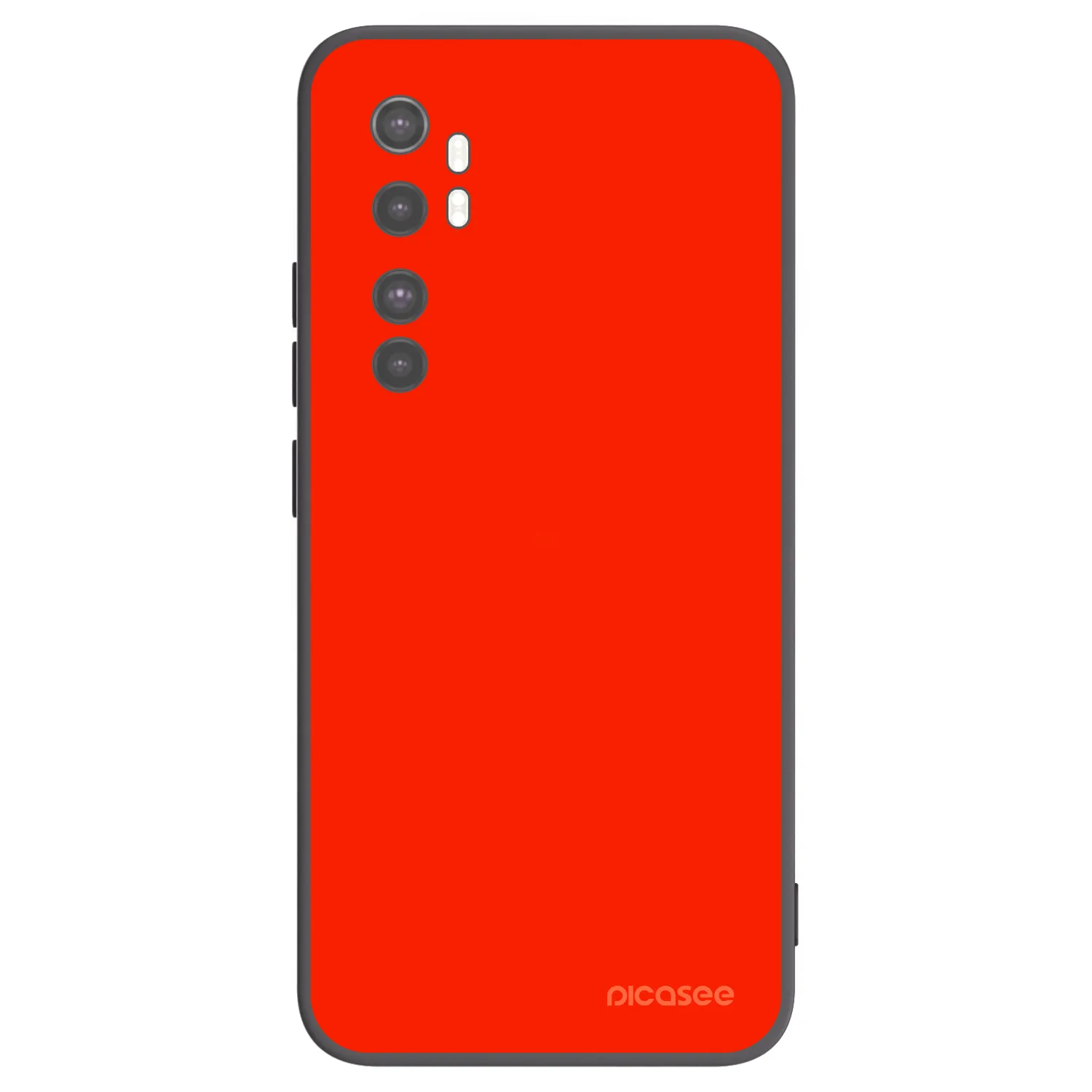 Picasee crna silikonska maskica za Xiaomi Mi Note 10 Lite - Maranello Red