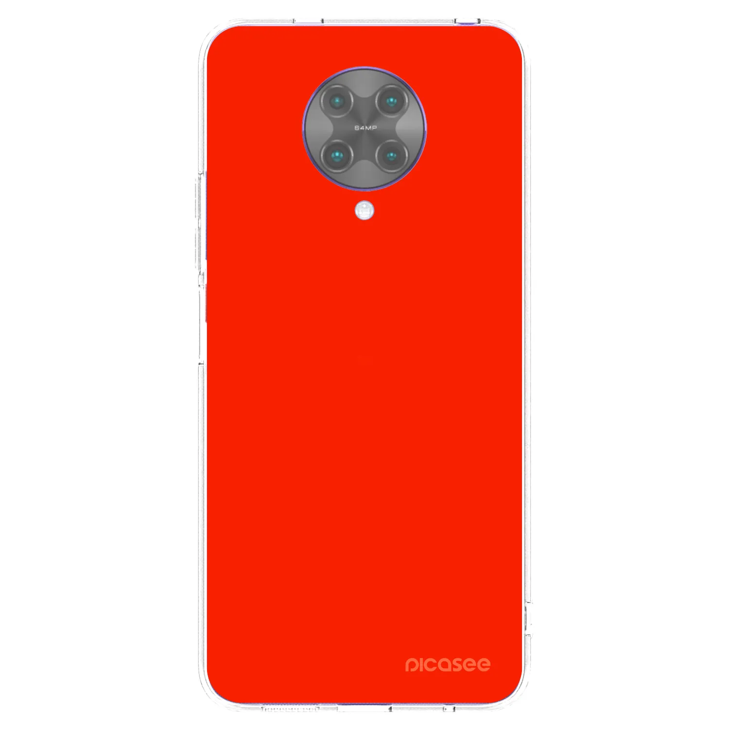 Picasee silikonska prozirna maskica za Xiaomi Poco F2 Pro - Maranello Red