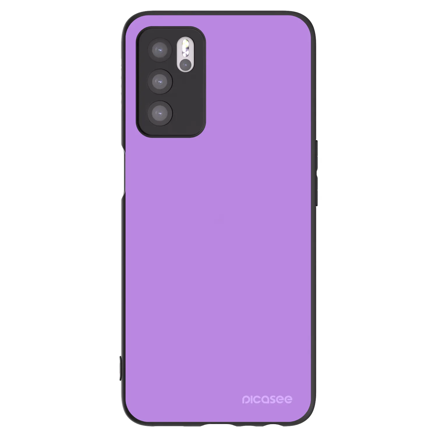 Picasee crna silikonska maskica za OPPO A16s - Mystic Melody
