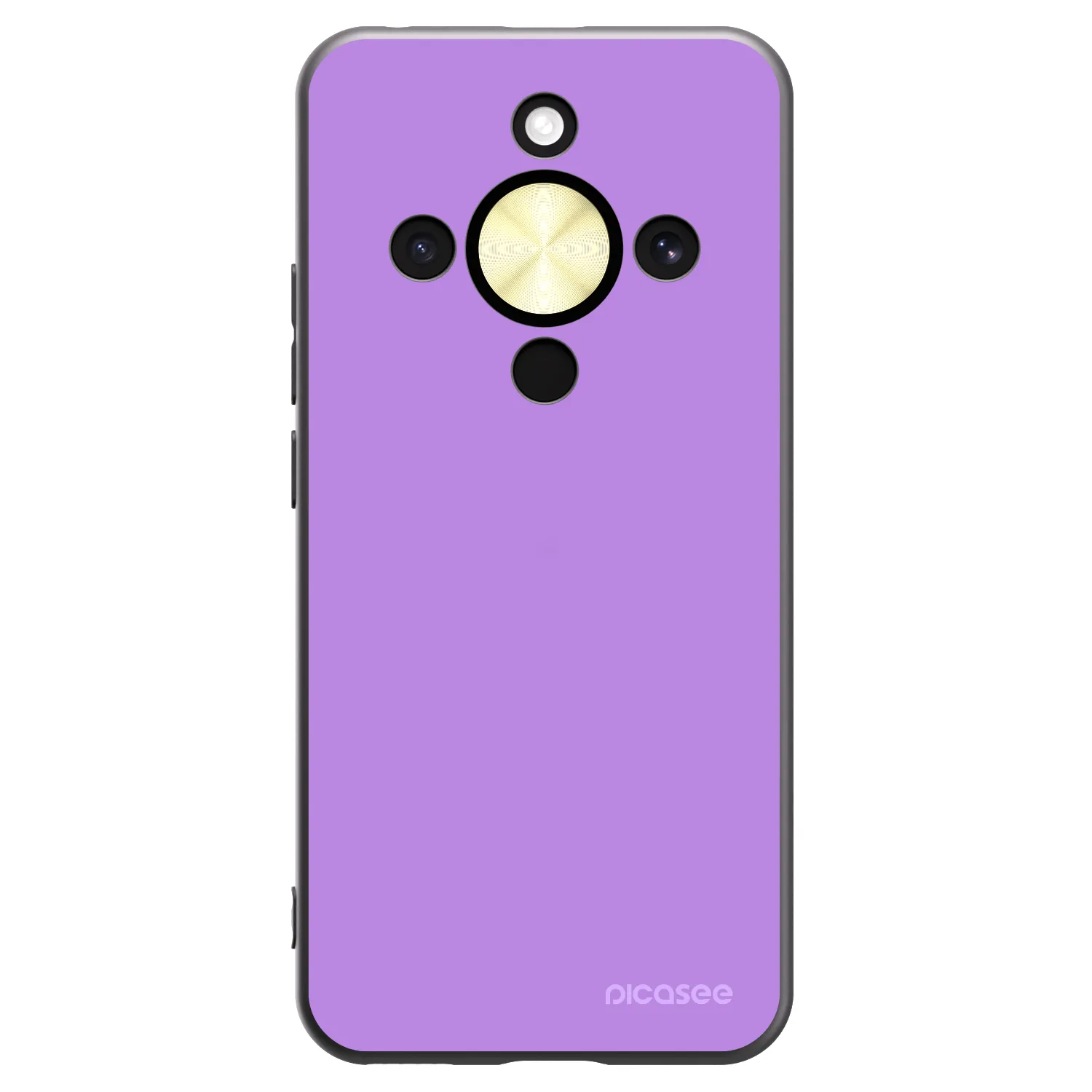 Picasee crna silikonska maskica za Honor Magic8 Lite 5G - Mystic Melody