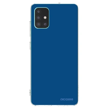 Picasee silikonska prozirna maskica za Samsung Galaxy M51 M515F - Navy Blue