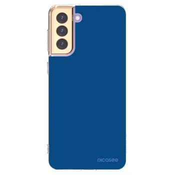 Picasee silikonska prozirna maskica za Samsung Galaxy S21+ 5G G996F - Navy Blue
