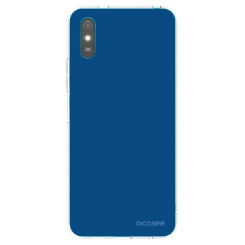 Picasee silikonska prozirna maskica za Xiaomi Redmi 9AT - Navy Blue