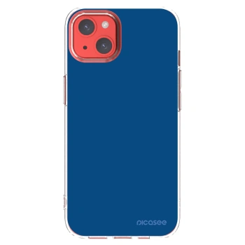 Picasee silikonska prozirna maskica za Apple iPhone 13 - Navy Blue