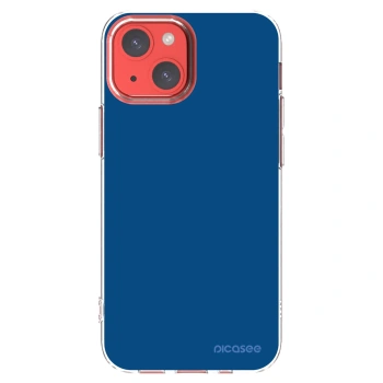 Picasee silikonska prozirna maskica za Apple iPhone 13 mini - Navy Blue